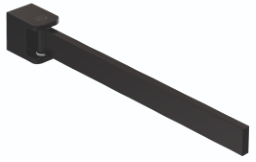 ALVA Viva Handtuchhalter 37cm, Schwarz Matt
