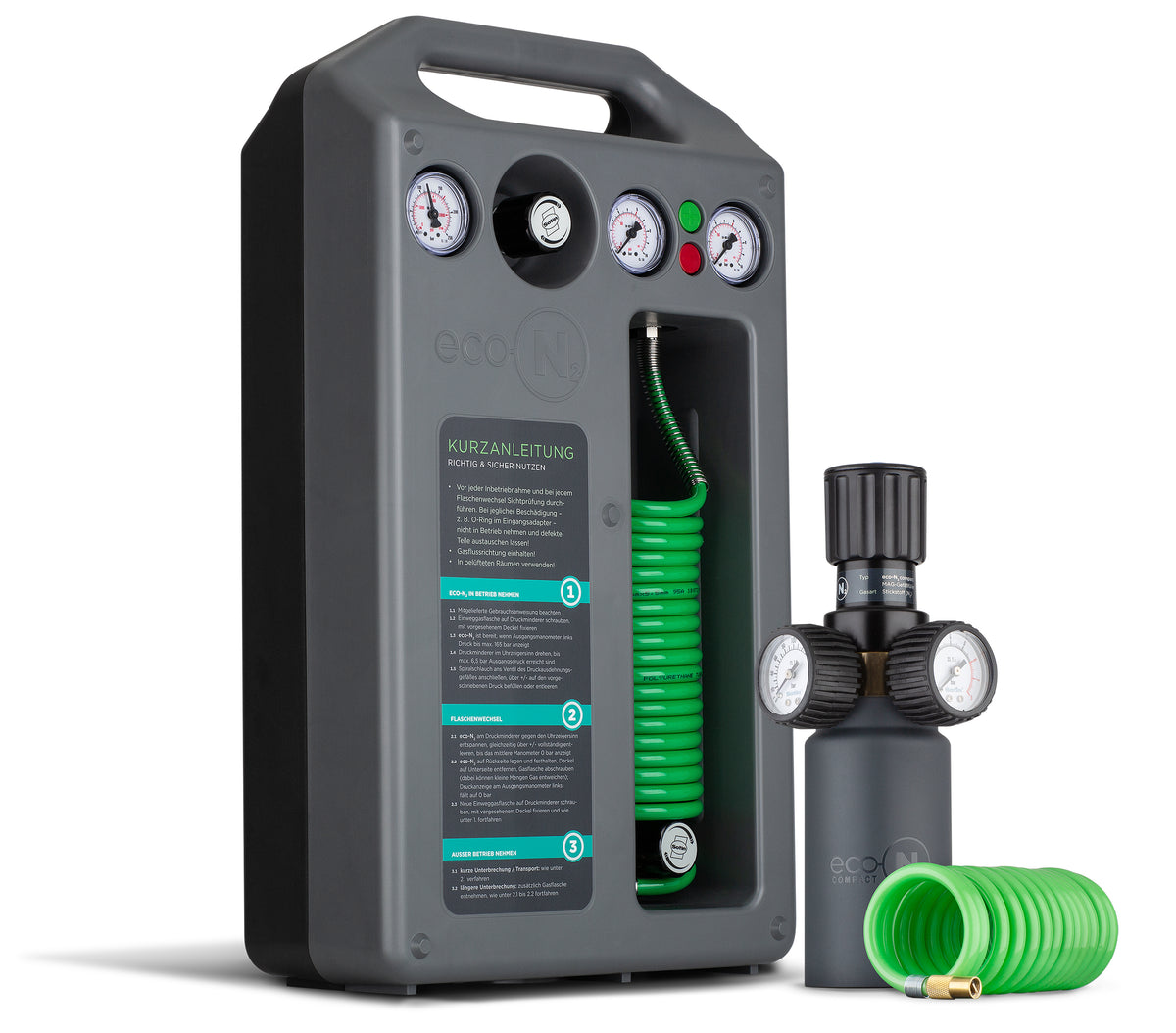 Alva Sotin eco-N2 Station inkl. 4 Stk. Druckgasflaschen - ACGFSET