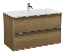 ALVA Pura 1.0 Unterschrank m. Keramik-WT 2 Auszüge, 102x62x49cm, Eiche Klassik