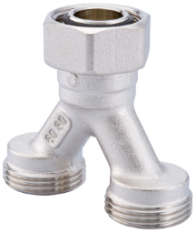 ALVA Y-Stück 3/4" ÜWM 2x3/4" AG (Eurokonus)