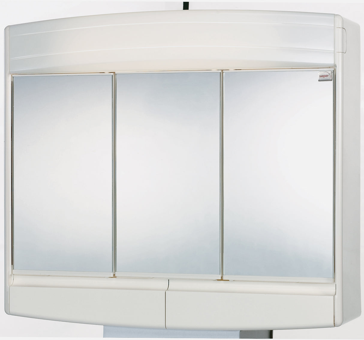ALVA Varia Spiegelschrank 60x53x18cm, Energiesparlampen, Weiß - AQBMVASPS5