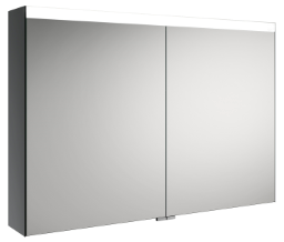Alva Prima Spiegelschrank, Korpus verspiegelt, 100x69x16cm,LED-Beleuchtung - AQBMPRSPS3