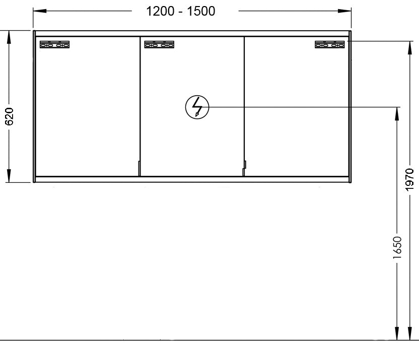 Alva Viva Spiegelschrank, re.,Korp. verspiegelt, 150x62x17cm,LED-Aufsatzleu. - AQBMVISPS9R