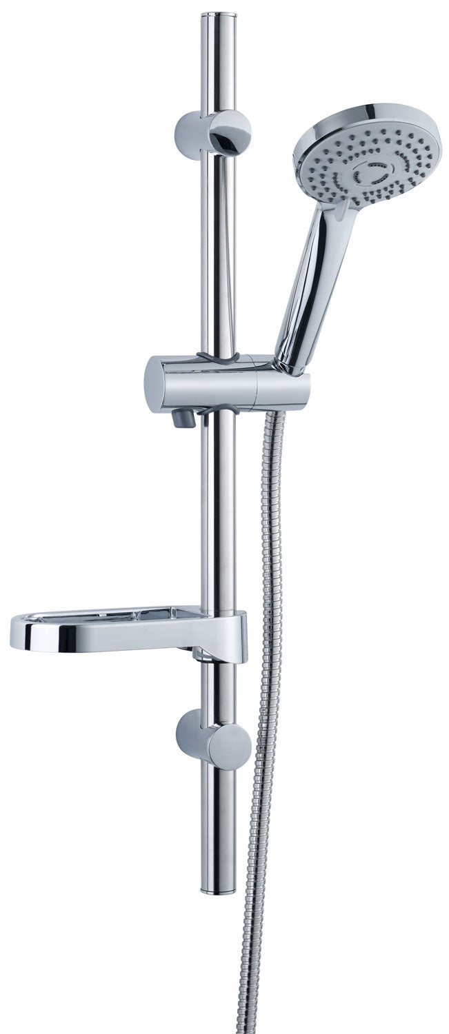 ALVA Sana Brauestangenset 60cm Handbrause 3-fach,Brauseschl.150cm,chrom - AQARSABS