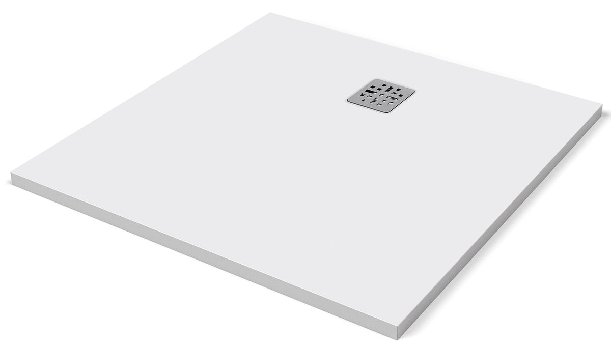ALVA Ora 1.0 Mineralguss Brause- tasse, 90x90x3cm, Weiß