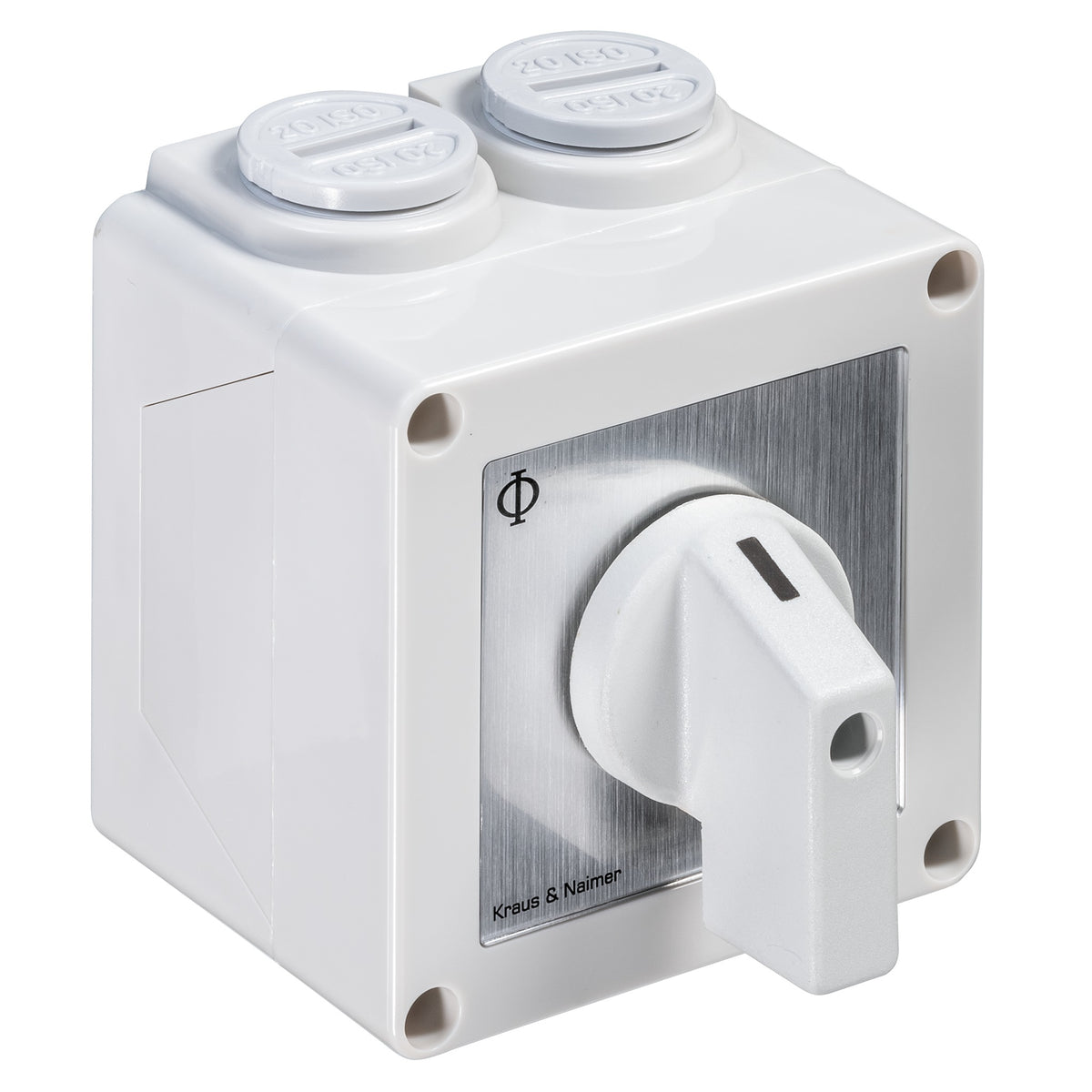 KRAUS&NAIMER Umschalter m.0,2polig,60°,AP-Geh.IP42 Ith=20A, P=5,5 kW(AC3,400V AC),2x2,5 mm² – 70002239