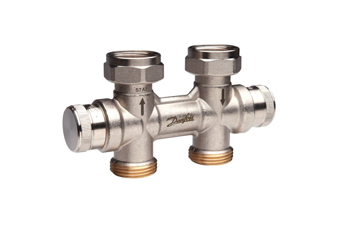 DANFOSS Danfoss dynamischer Hahnblock RLV-KDV für Ventil-HK R 1/2", Durchgang – 013G7870