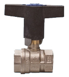 ALVA Kugelhahn mit ISO T-Griff 5/4", PN40, IG voller Durchgang