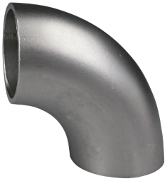ALVA nahtloser Edelstahlrohrbogen DIN 2605, 1.4571/316L, 3D/90°, 48,3x2,6 mm - ERBN4-48/2.6