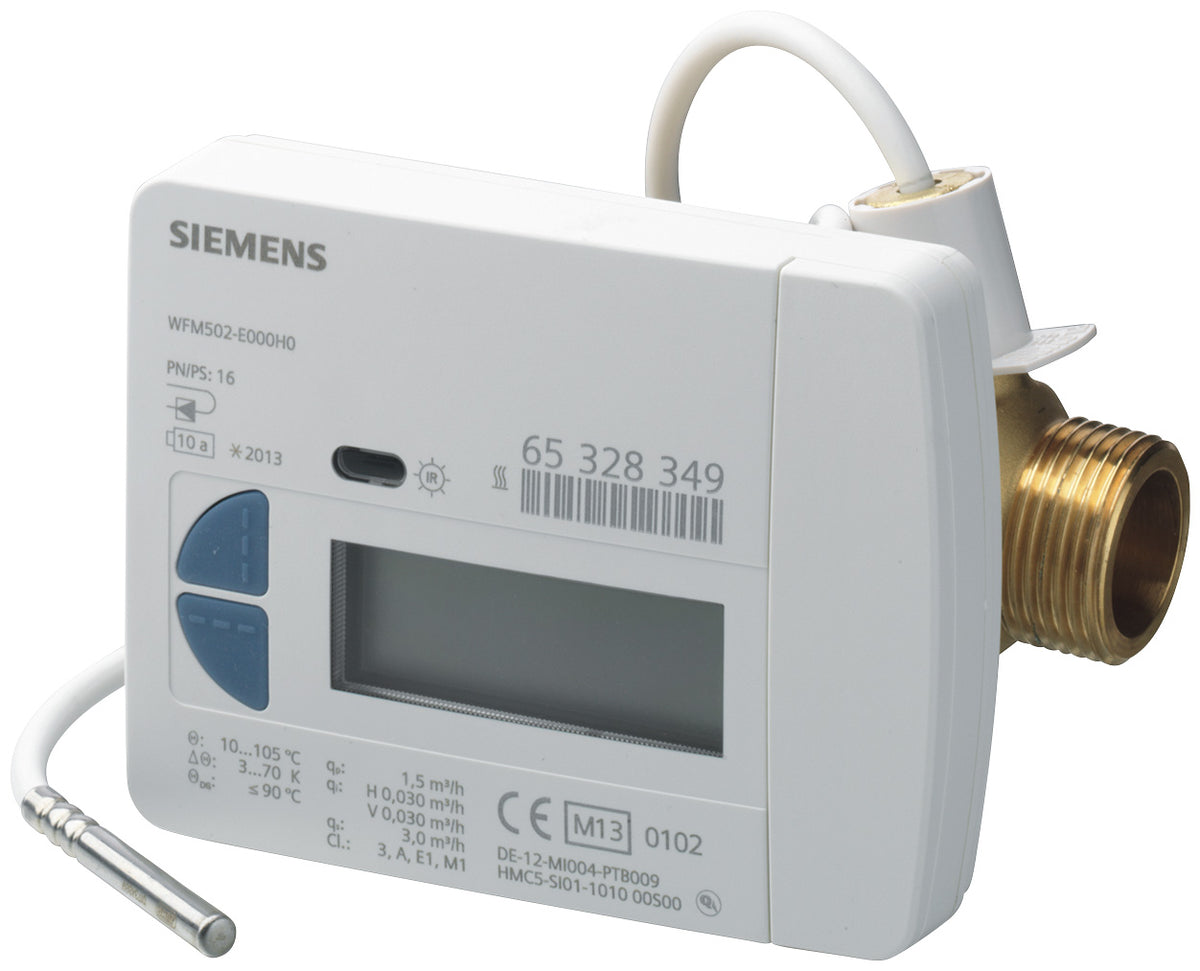 SIEMENS OESTERREICH Siemens Flügelrad-Wärmemengenzähler Qn=1,5m3/h 110mm G3/4"PN16 – WFM502-E000H0