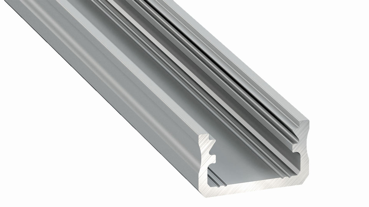 SMARTLED LED-Aufbauprofil GRAZ 2m Aluminium eloxiert, BxH 16x9.28 mm – AP1609-01
