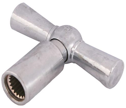 ALVA Steckschlüssel mit Innenverzahnung, DN15, 1/2", vernickelt