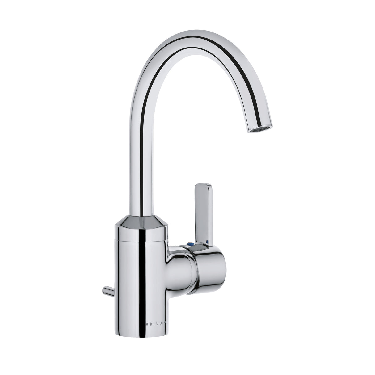KLUDI Kludi Zenta WT-Einhandmischer DN15 Cache- Luftsprudler M 16,5x1, chrom – 382550575