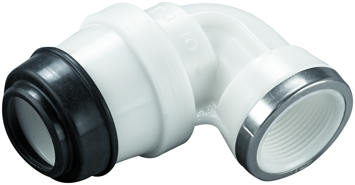 HAWLE ISO2-Fitting POM PN16, Wasser Winkel 90 Gr.PE/IG D32-1" – 5018073