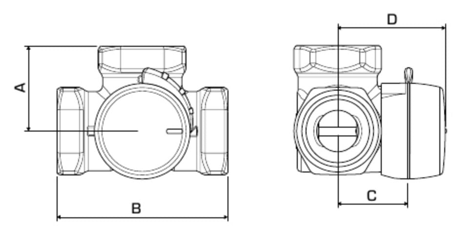 Alva 3-Wege-Mischer 3/4" IG Kvs 4,0 - ALBE11600800