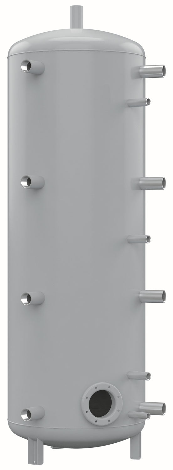 Alva Pufferspeicher 1000l m.Fl.110mm DM mit Fl.Platte ohne Iso - ALPF1000