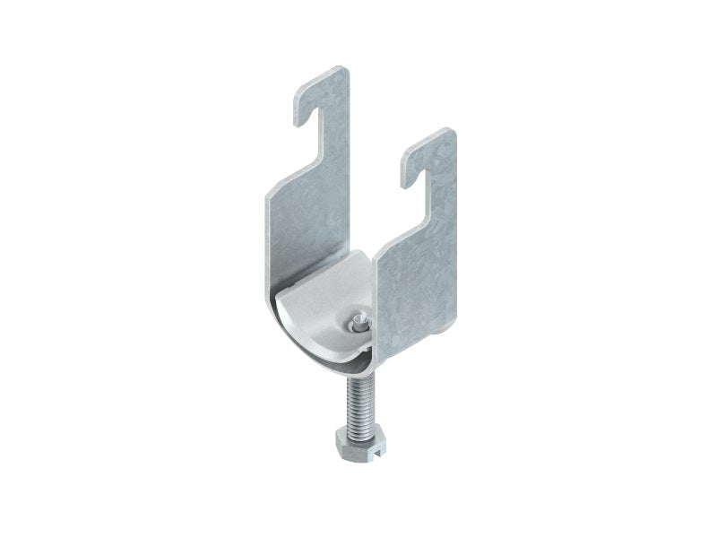 NIEDAX Kabelschelle E0-E90 Stahl-Wanne Ø52-58mm für C-Profil Schlitzweite 18-22 mm – BU 58