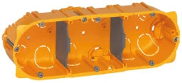 LEGRAND Batibox Mehrfach-Hohlwanddosen, 3-fach (6, 8-modulig), Tiefe: 50 mm – 080053