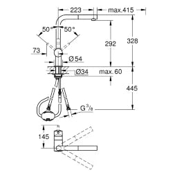 GROHE Grohe Minta Spültischbatterie mit herausziehbarem Mousseur, supersteel – 32 168 DC0