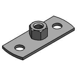 MEFA Grundplatte Typ 0, Anschluss M10 Platte 80x30x3 mm – 05900010