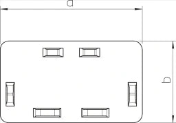 OBO Endstück 40x90mm Polyvinylchlorid reinwe iß RAL 9010 – 6193234