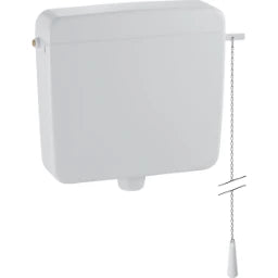 GEBERIT GE Spuelkasten AP127 hochhaengend 1 Menge, weiss, mit Zugkette – 127.052.11.1