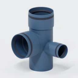POLOPLAST PO Eckdoppelabzweig POLO-KAL XS DN 90/90/50/87Grad – 102826