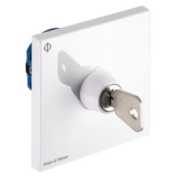 KRAUS&NAIMER Ausschalt.1p.UP,Schlüssel 0+1 abziehb. Ith=20A, P=5,5 kW(AC3,400V AC),2x2,5 mm² – 70011911