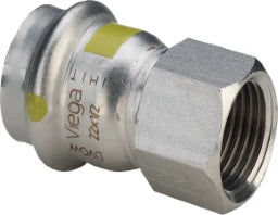 VIEGA Viega Sanpress Inox G-Übergangsstück 0212 (Gas) in d22 x Rp1 Edelstahl – 486 891