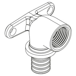 REHAU REHAU Wandwinkel RAUTITAN RX+ 25 - Rp 3/4 kurz – 14563611001