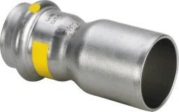 VIEGA Viega Red.-Stück mit SC Sanpress Inox G 0215.1 für Gas in 22x18mm Edelstahl – 487 126
