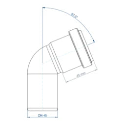 POLOPLAST PO Bogen POLO-KAL NG DN 40/67Grad – 02113