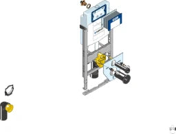 GEBERIT GE Huter Montageelement WWC UP320 E-Dose fuer Trockenbau, Vor- und Inwand – HU-WC1025-E