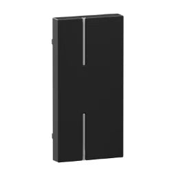 LEGRAND Seano 1-modulige Tastenabdeckung MyHome ohne Symbol, Farbe Schwarz – 765815