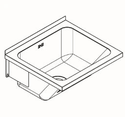 KWC AUSTRIA KWC Sirius Waschtrog Lavinox Junior 520X490 Überlaufventil 6/4" – 2000057087