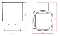 EMCO Emco Passion Glashalter mit Kristallglas satiniert, chrom – BPPAASEGH