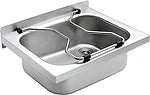 KWC AUSTRIA KWC Sirius Ausgussbecken 500x210x400 mit Klapprost, mit Standrohrventil 6/4" – 207.0000.057