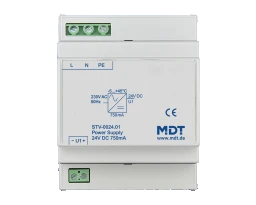MDT Spannungsversorgung, 4TE, REG, 750 mA, 24 V DC SELV – STV-0024.01
