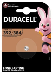 DURACELL Silberoxid Knopfbatterie 1.55V D392/384, SR41, 1er Blister – 067929