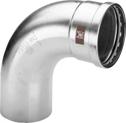 VIEGA Viega Bogen 90 Grad mit SC Temponox XL 1716.1XL in 88,9mm Stahl nichtrostend – 809 812