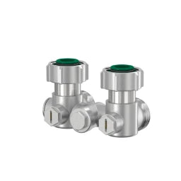 SIMPLEX Simplex Einrohrarmatur 3/4" AG Eckform vernickelt – F10007