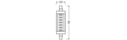 LEDVANCE LED SLIM LINE R7S 7W 827 Clear R7s – 4058075432710