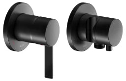 KEUCO Keuco Passion Koll.1 EHM Fertigset rund Umstellventil, 2 Verbraucher, schwarz m. – 53551370011