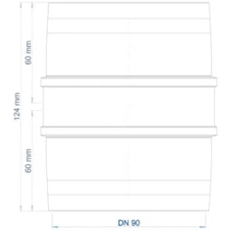 POLOPLAST PO Doppelmuffe POLO-KAL 3S DN 90 – 102726