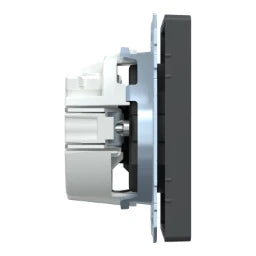 MERTEN SCHUKO-Steckdose, BRS, Steckklemmen, Ant hrazit, System Design – MEG2300-6034