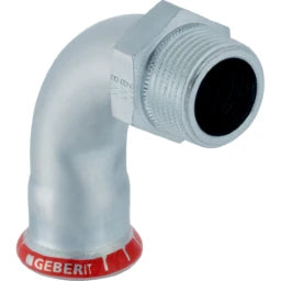 GEBERIT GE Mapress C-Stahl Uebergangsbogen 90 Gr. d15mm x R1/2 verzinkt – 20503