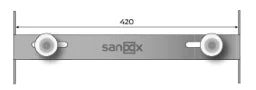 SANOOX Gastherme Traverse Metall verzinkt, Trockenbau – 00166