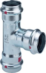 VIEGA Viega T-Stück mit SC Prestabo 1118 in 22x22x15mm Stahl verzinkt – 642 655