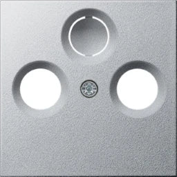 GIRA Abdeckung Antennendose 2-und 3fach System 55 alu – 086926