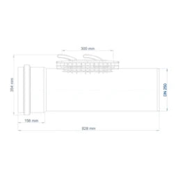POLOPLAST PO Reinigungsrohr POLO-EHP Control DN 250, weiß – 06594